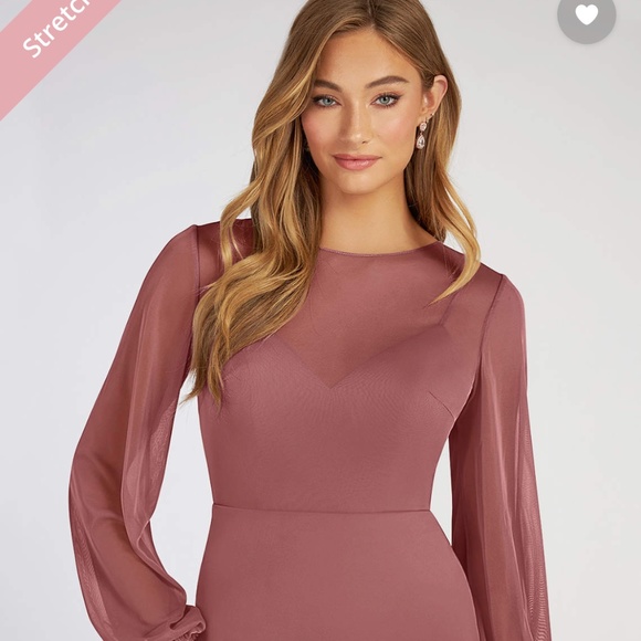 Azazie Denali dress in Dusty Rose - Picture 2 of 5